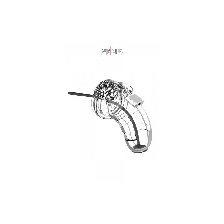 Cage de chasteté 6,5cm avec plug d'urètre - ManCage 15