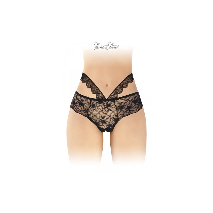 Culotte ouverte noire Marie - Fashion Secret