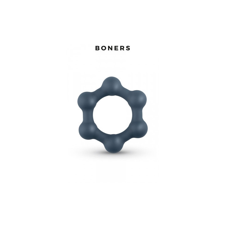 Cockring Hexagonal avec billes en acier - Boners