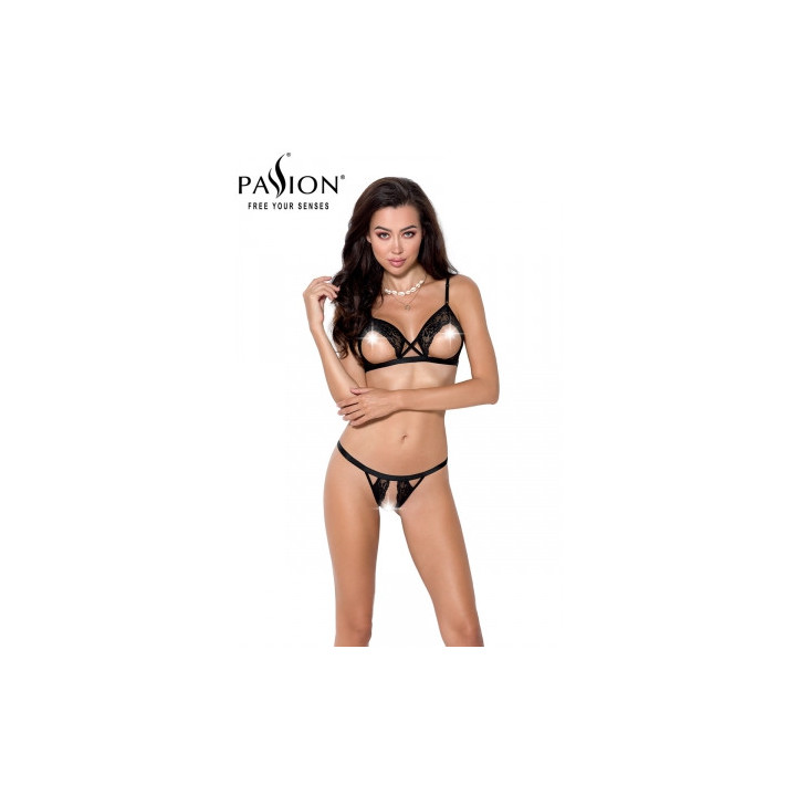 Ensemble sexy ouvert Diabolina - Passion