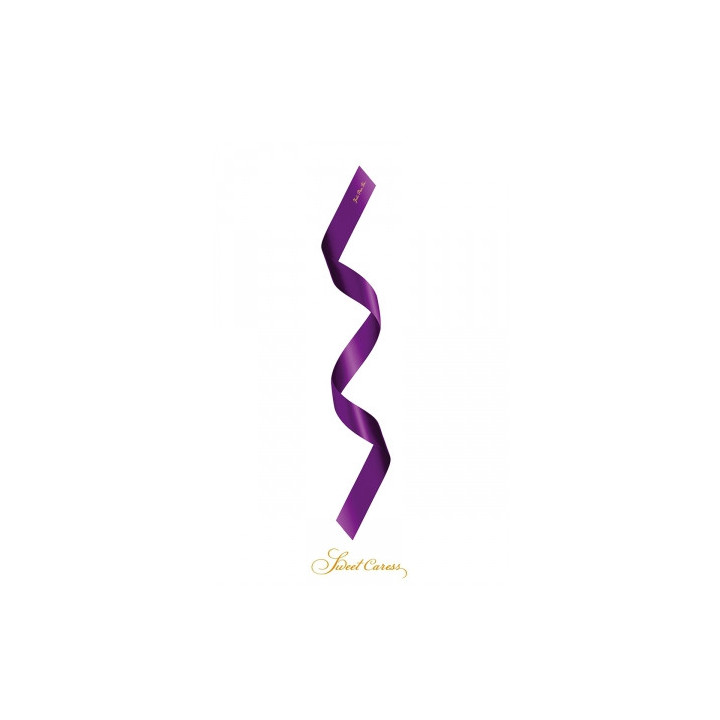 Bandeau BDSM satin pourpre - Sweet Caress