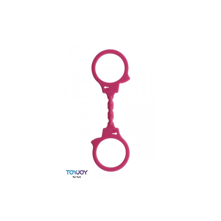 Menottes silicone stretchy - rose