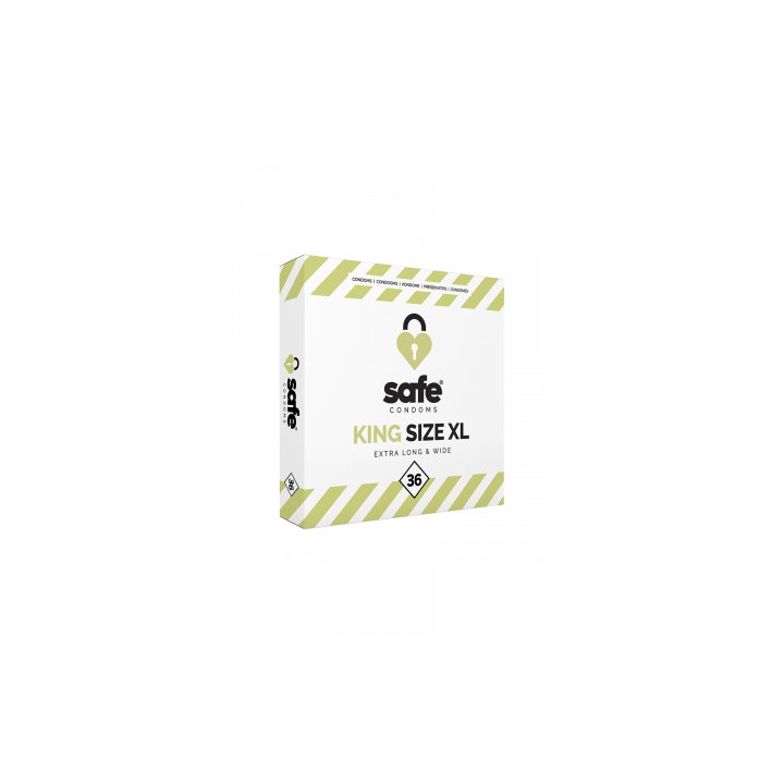 36 préservatifs Safe King Size XL