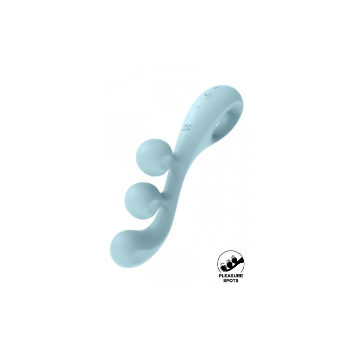 Multi-vibromasseur Tri Ball 2 bleu - Satisfyer