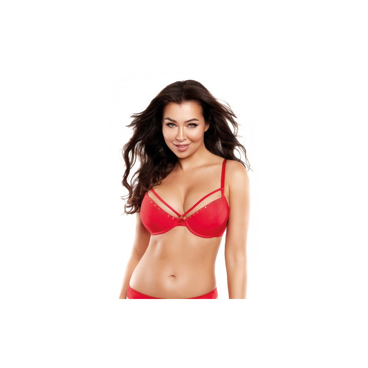 Soutien-gorge push-up rouge V-10351 - Axami