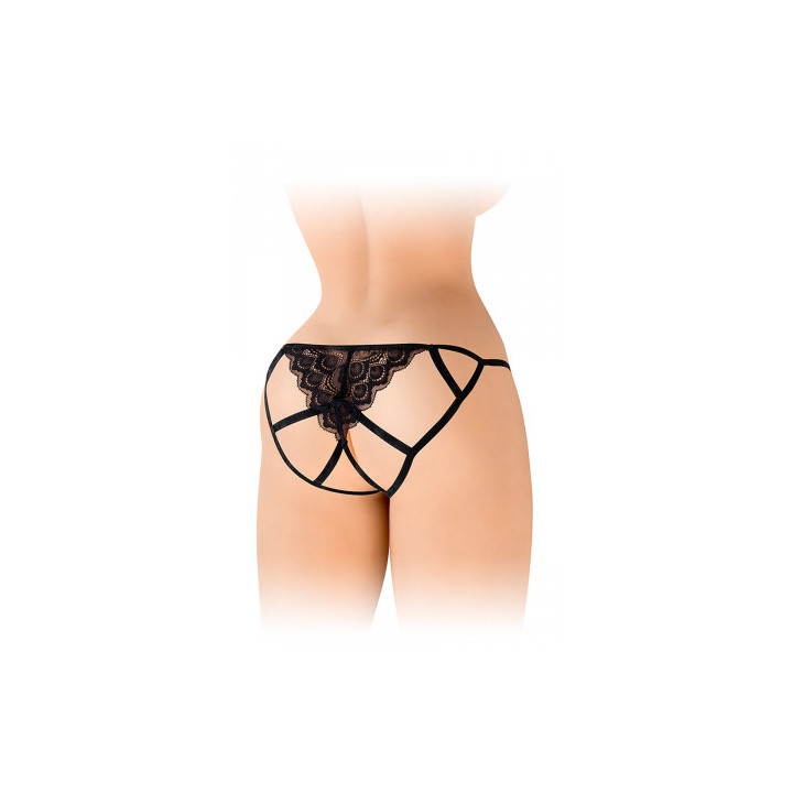 Culotte ouverte Zoé noire - Fashion Secret