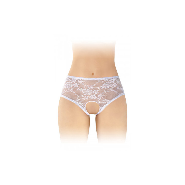 Culotte ouverte blanche Amanda - Fashion Secret