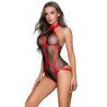 Body en résilles avec lanières - J Lingerie
