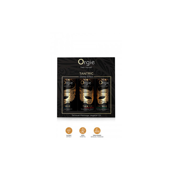 Coffret 3 huiles de massage Sensuel Tantric Collection
