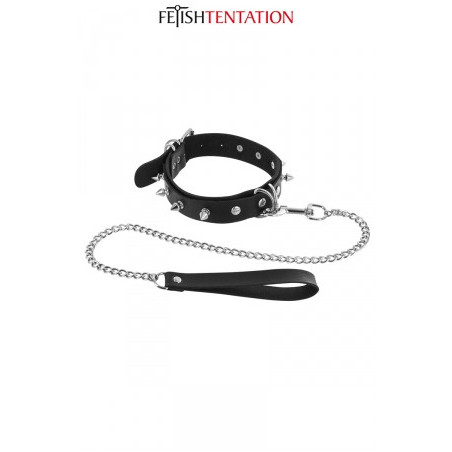 Collier à pointes & laisse - Fetish Tentation