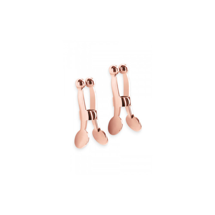 Pinces à tétons Bound rose gold