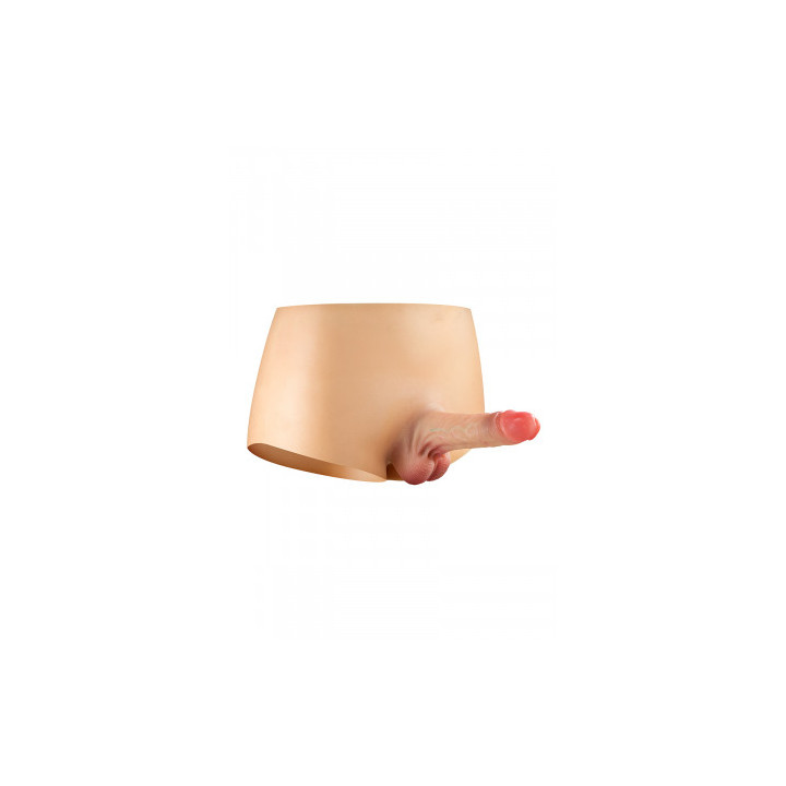 Culotte avec gode réaliste plein