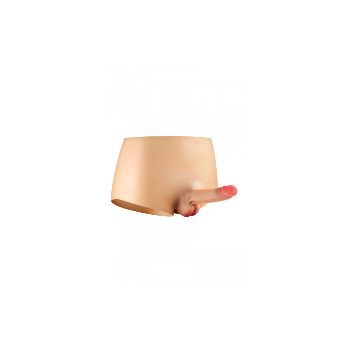 Culotte avec gode réaliste creux