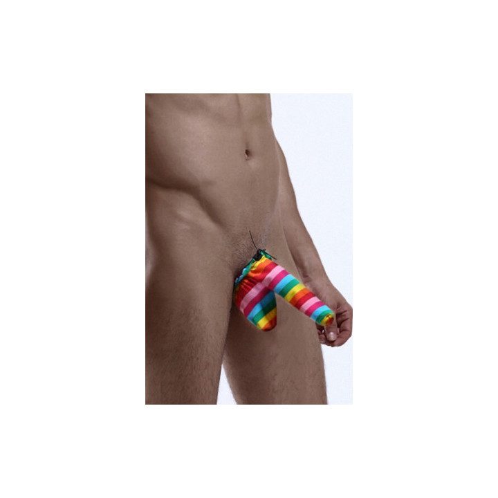 Cache-sexe multicolore