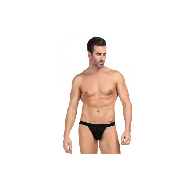 String homme noir résille
