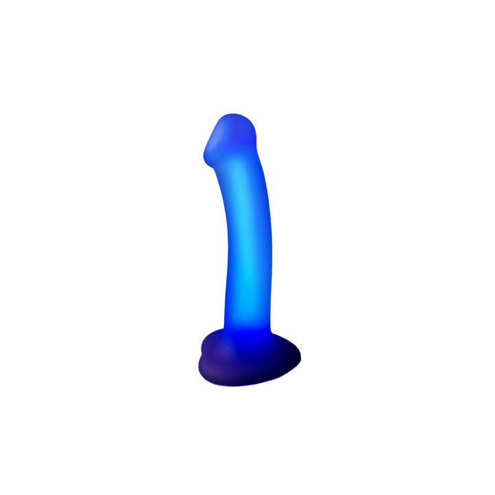Dildo lumineux violet - Strap-On-Me