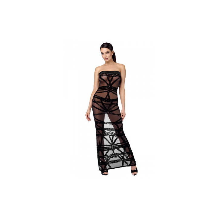 Robe bustier Bondesque F358 - Noir Handmade