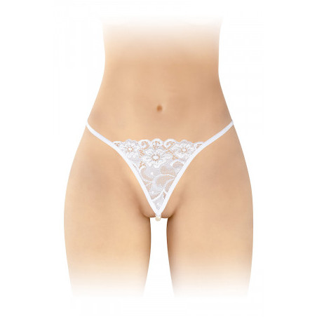 String avec perles Venusina - blanc