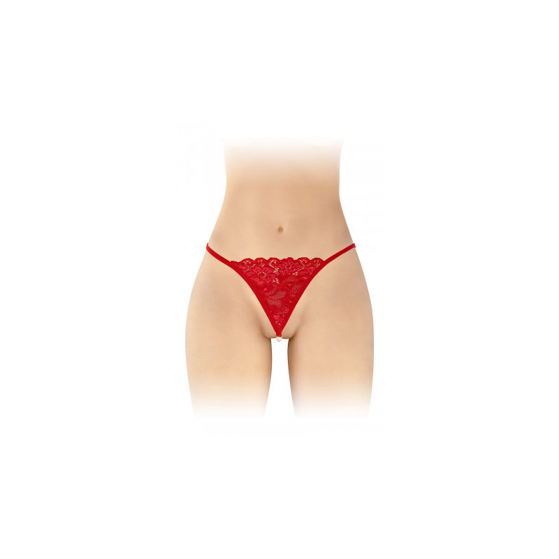 String avec perles Venusina - rouge