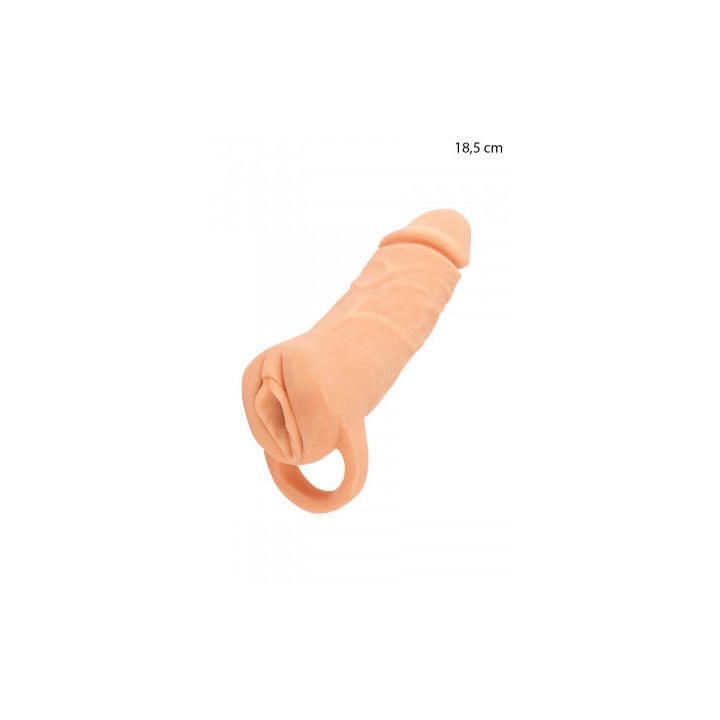 Masturbateur et extension de pénis  18,5 cm - Nature Skin