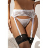 Porte-jarretelles et string Blanc - Litolu Lingerie