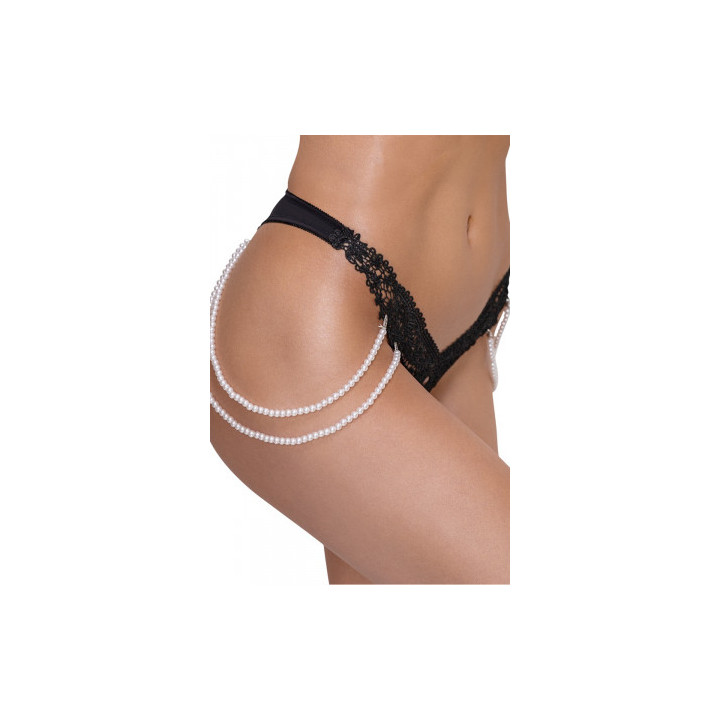 String Rio avec chaines de perles - Cottelli LINGERIE