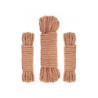 Coffret 3 cordes de bondage Premium - Rosy Gold