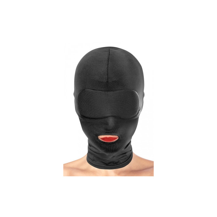 Cagoule BDSM bouche ouverte - Fetish Tentation