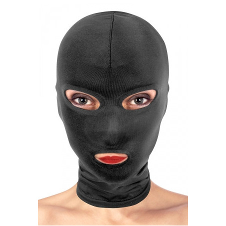 Cagoule BDSM 3 ouvertures - Fetish Tentation