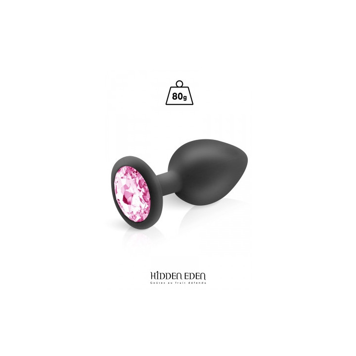Plug bijou silicone noir L - Hidden Eden