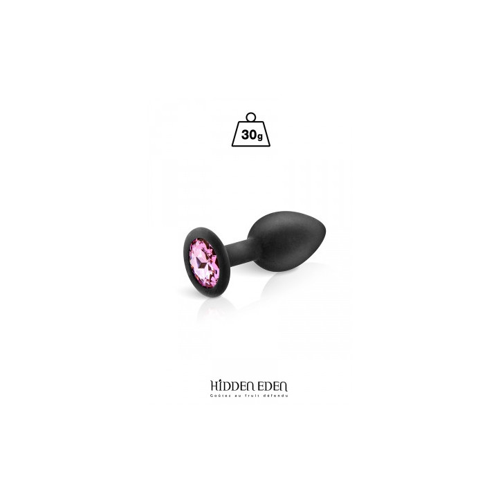 Plug bijou silicone noir S - Hidden Eden