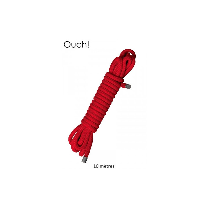 Corde de bondage Japonais 10m rouge - Ouch