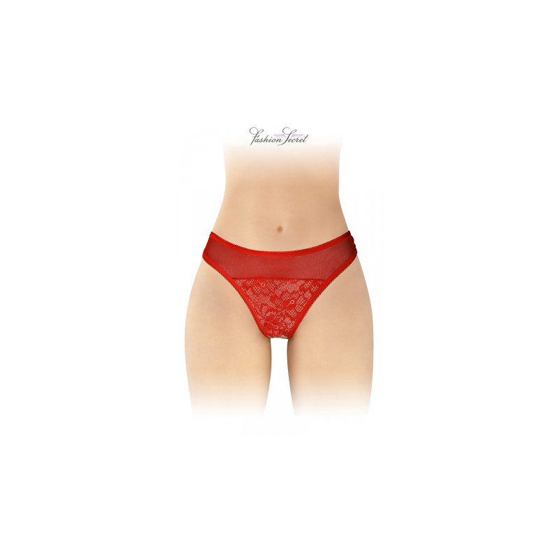 Tanga rouge ouvert Ava - Fashion Secret
