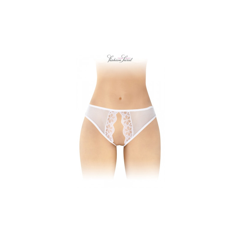 Culotte blanche ouverte Ambre - Fashion Secret