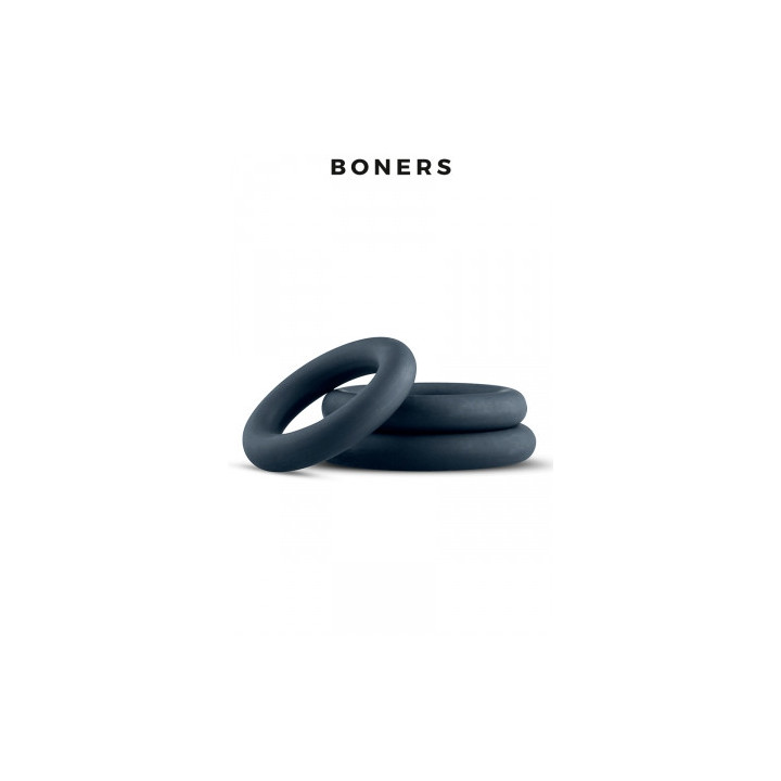Kit de 3 anneaux de pénis - Boners
