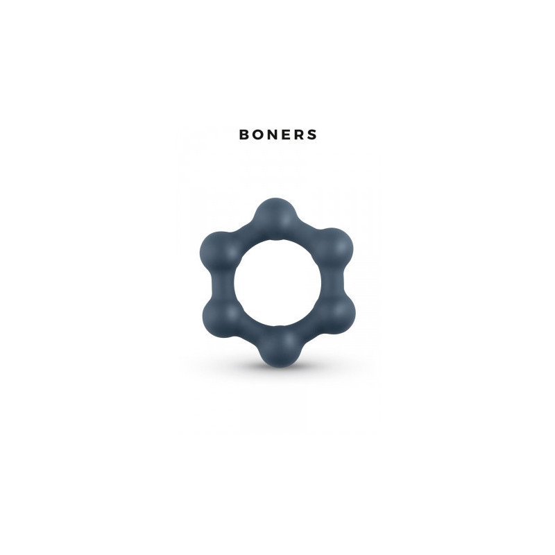 Cockring Hexagonal avec billes en acier - Boners