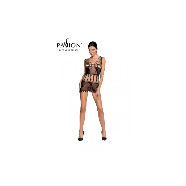 Robe nue résille BS090 - Noir