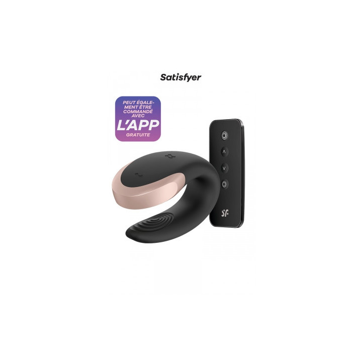 Stimulateur Double Love noir - Satisfyer