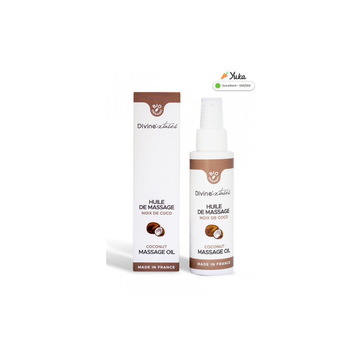 Huile de massage gourmande BIO Noix de coco