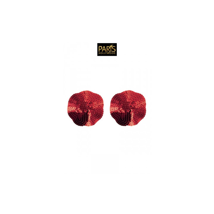 Nipples rouges sequin - Paris Hollywood